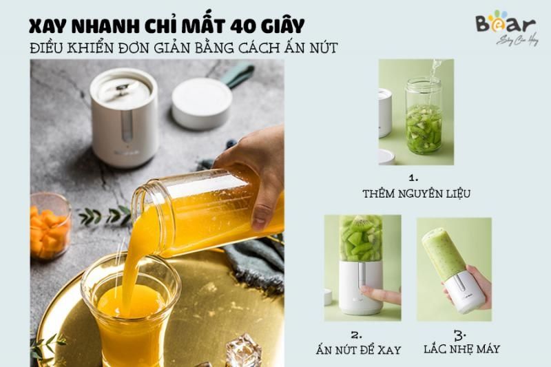 Máy Xay Sinh Tố Bear LLJ-D04L1 (BL-B35V1) - Hàng Quốc Tế Máy Xay Sinh Tố Bear LLJ-D04L1 (BL-B35V1) - Hàng Quốc Tế