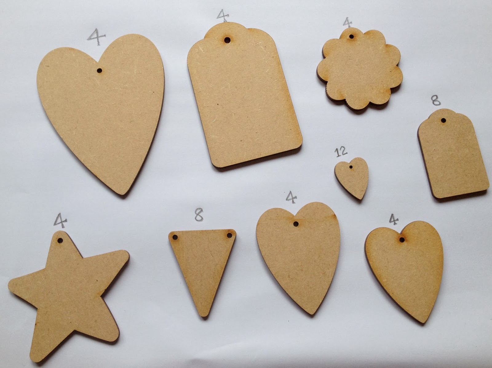 CastleKelly Crafts Blog Decorating MDF Shapes for Embellishments