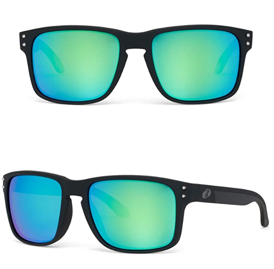 Bnus italy made classic sunglasses corning real glass lens w. polarized