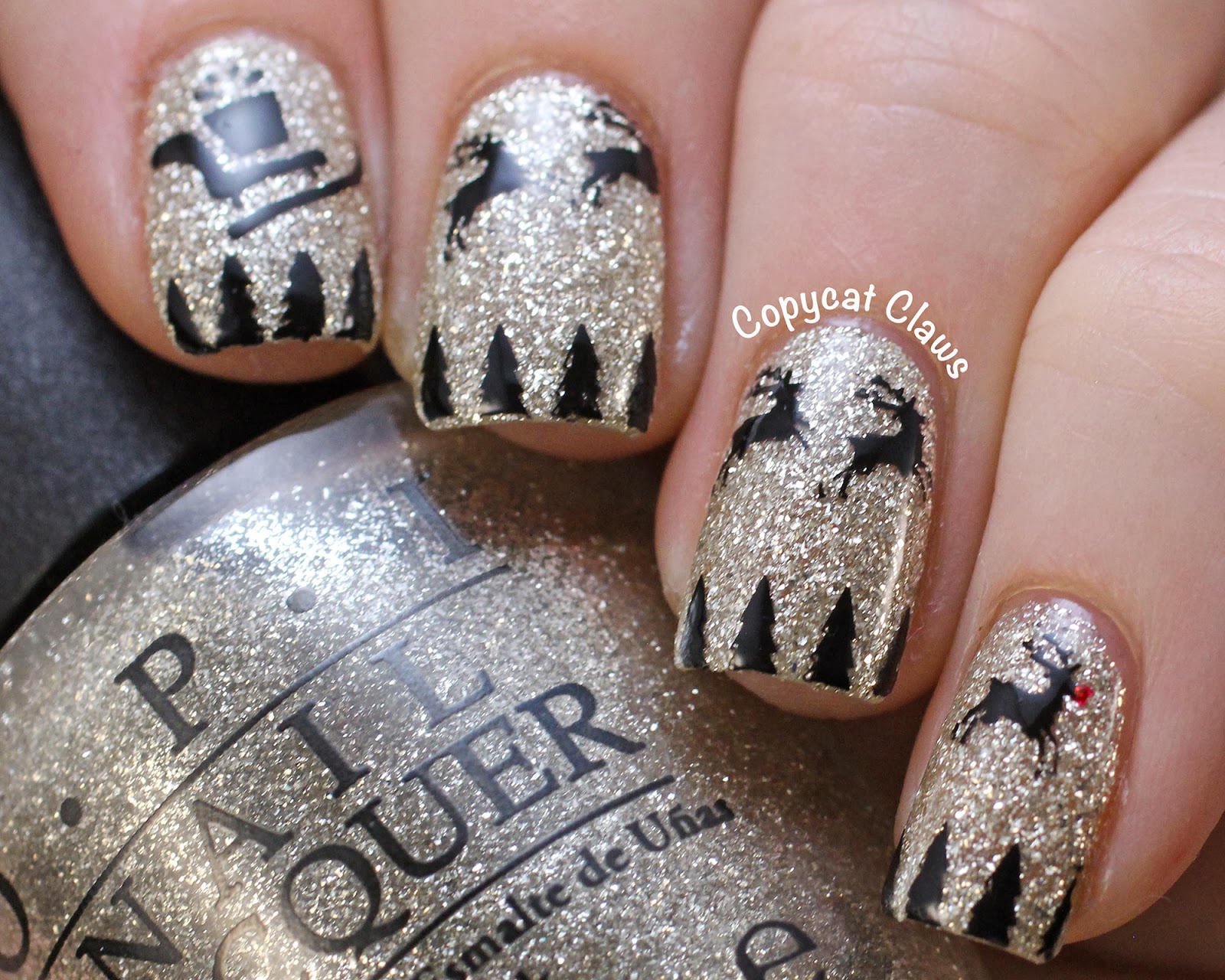 9. "Adorable Reindeer Nail Art for the Holidays" - wide 2