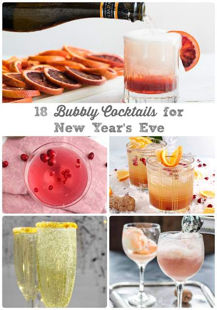 Ring in the new year right with one of these 18 Bubbly Cocktails perfect for a New Year's Eve midnight toast.