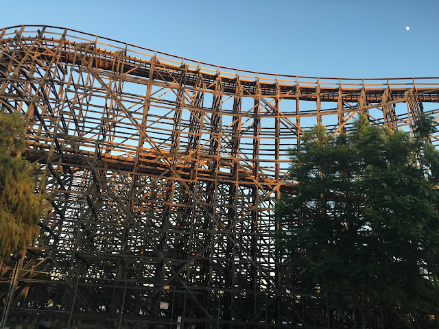 GhostRider Wooden Roller Coaster Structure Knotts Berry Farm