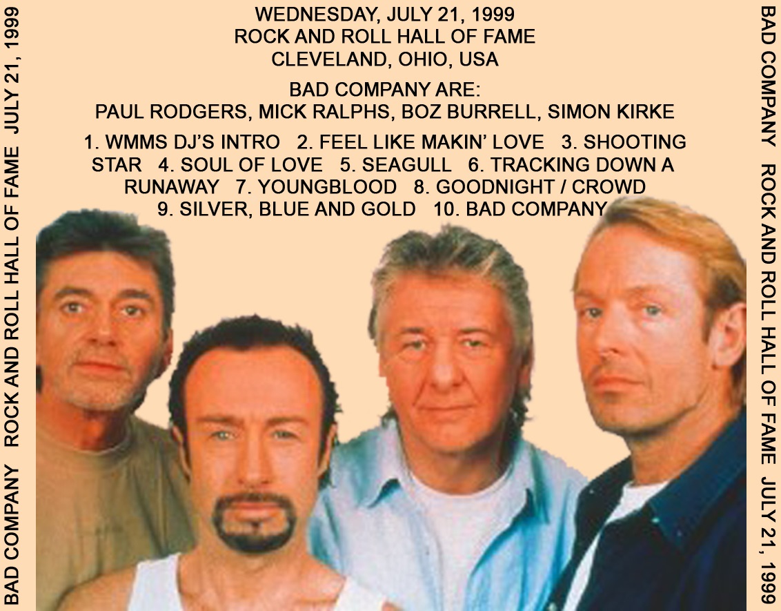 Rock Anthology: Bad Company - Rock And Roll Hall Of Fame And Museum ...