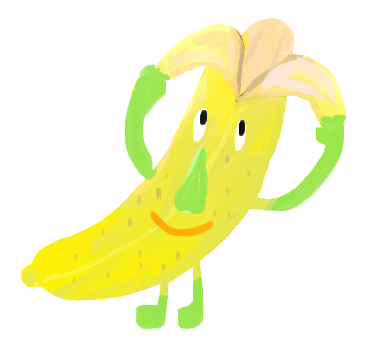 Cerca immagini: candito 無料イラスト集*商用可*まえみちイラスト: バナナ君のかわいいイラスト