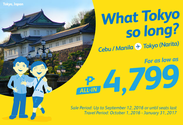 Cebu Pacific Manila to Tokyo Promo