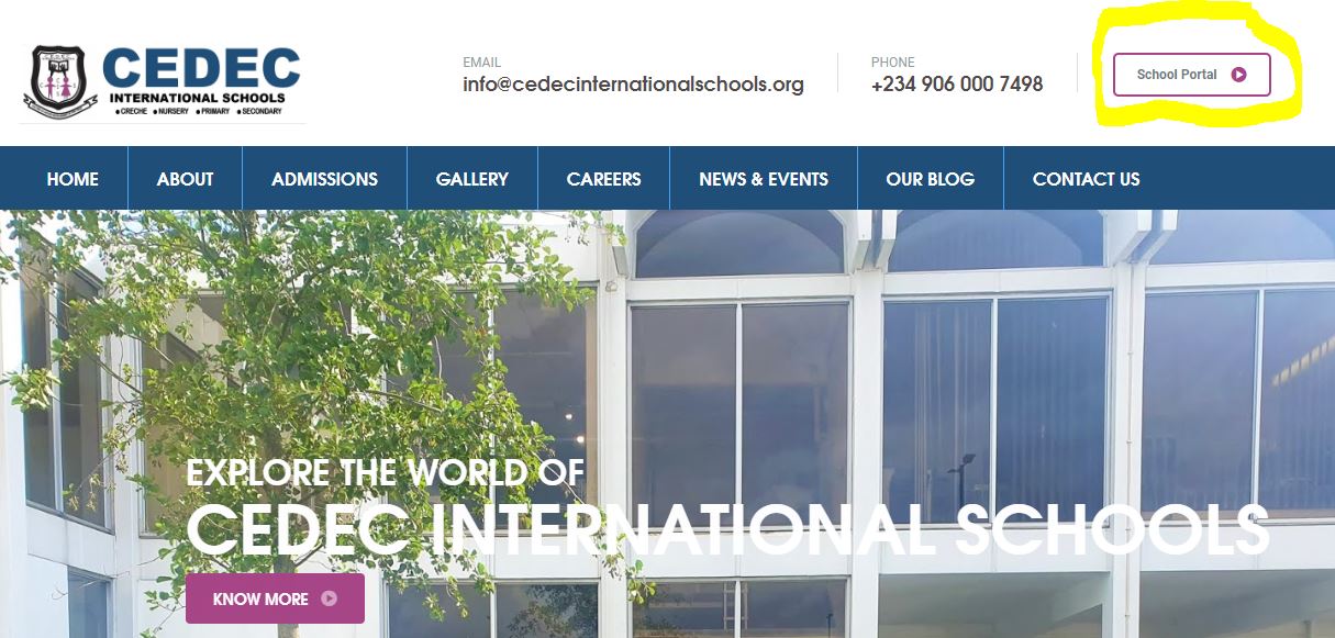 Cedec International Schools How To Log In To The New School Portal