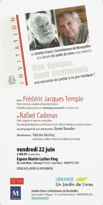 Fréderic Jacques Temple - Rafael Cadenas - Patricio Sanchez - France Juin 2012