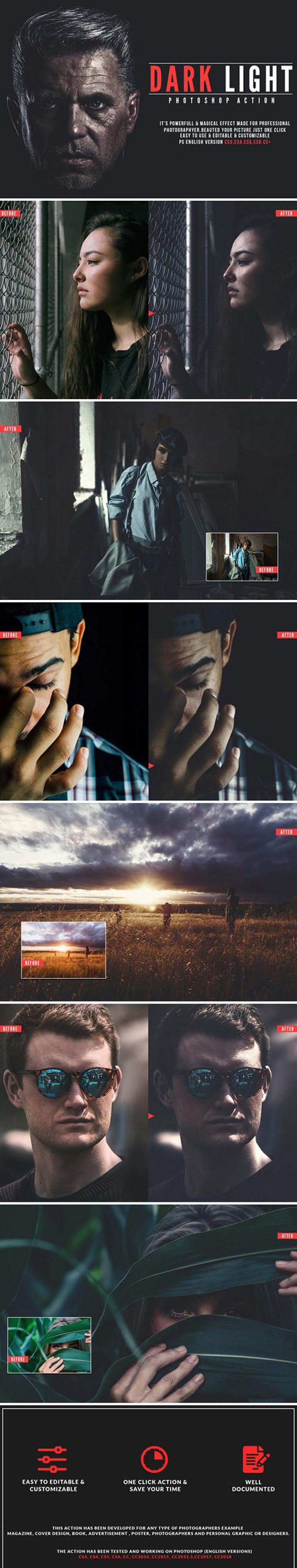 CM - Dark Light Photoshop Action 2357740 2 ljkhkjg