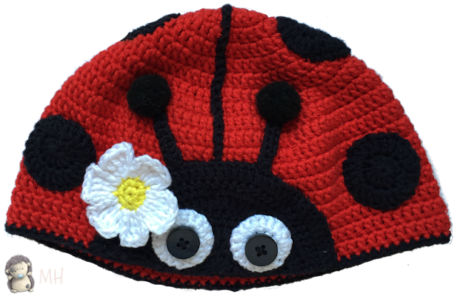 Gorro mariquita a crochet