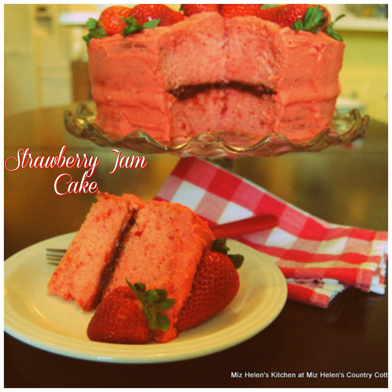 Strawberry Jam Cake