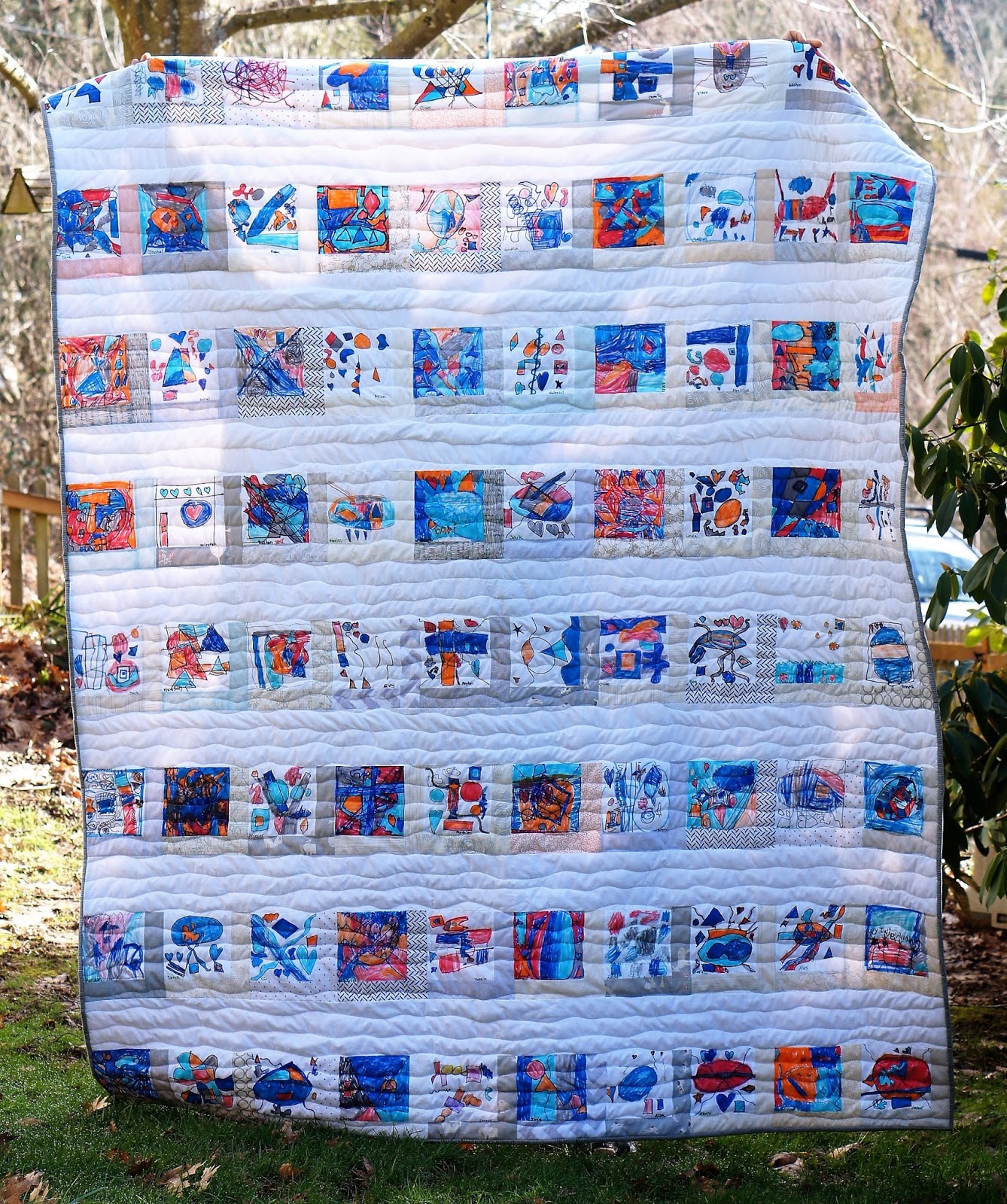 Ball Hank n' Skein First Grade "Modern Art Quilt"