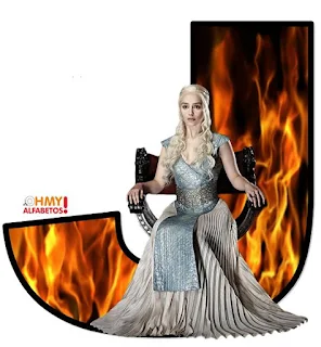 Abecedario con Daenerys. Daenerys Alphabet.