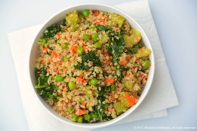 Quinoa kale stir-fry