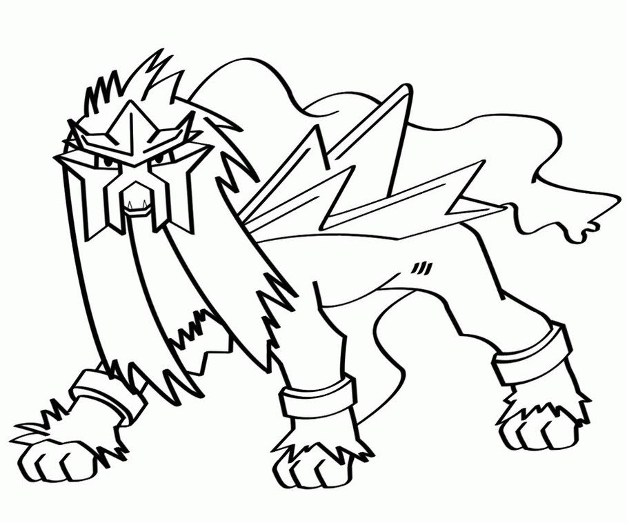Entei Pokemon Coloring Pages Free Pokemon Coloring Pages