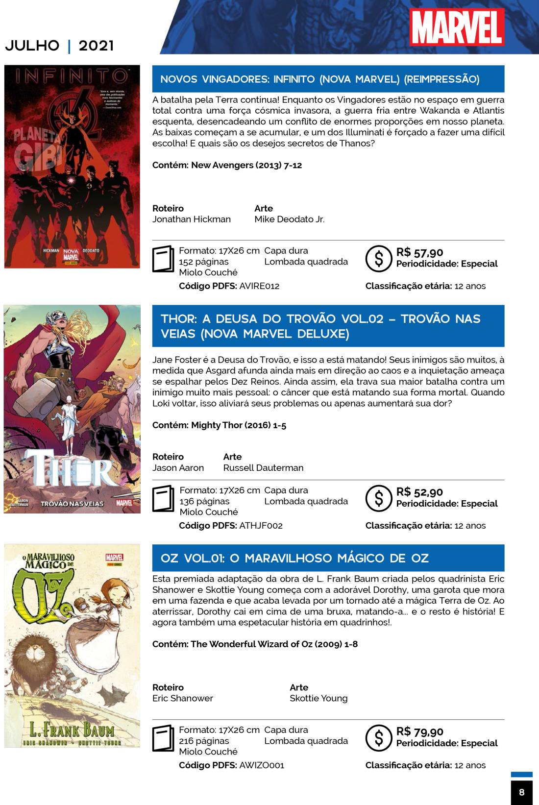 9 - Checklist Marvel/Panini (Julho/2020 - pág.09) - Página 9 Catalogo-Julho-Agosto-8