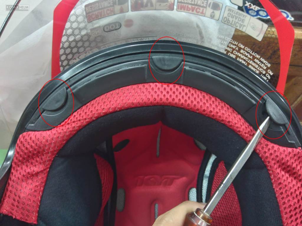 Cara Melepas Busa Helm KYT DJ Maru