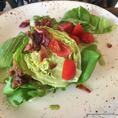 wedge salad at Cello restaurant at Allegretto Vineyard Resort in Paso Robles, California