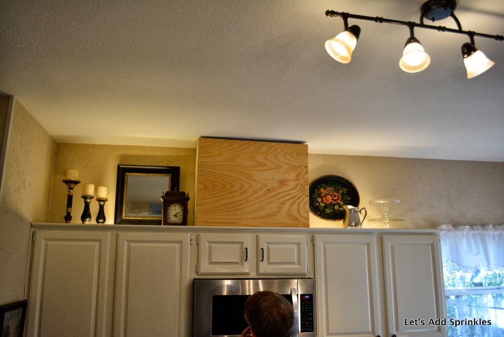 Let's Add Sprinkles: Updating a Kitchen With a Faux Vent Hood.