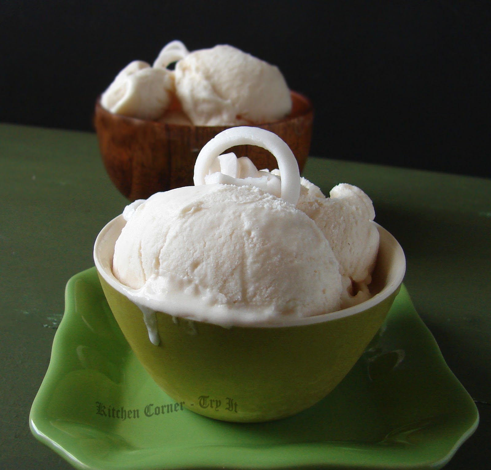 Eggless Tender Coconut Ice Cream/ Karikku Ice Cream