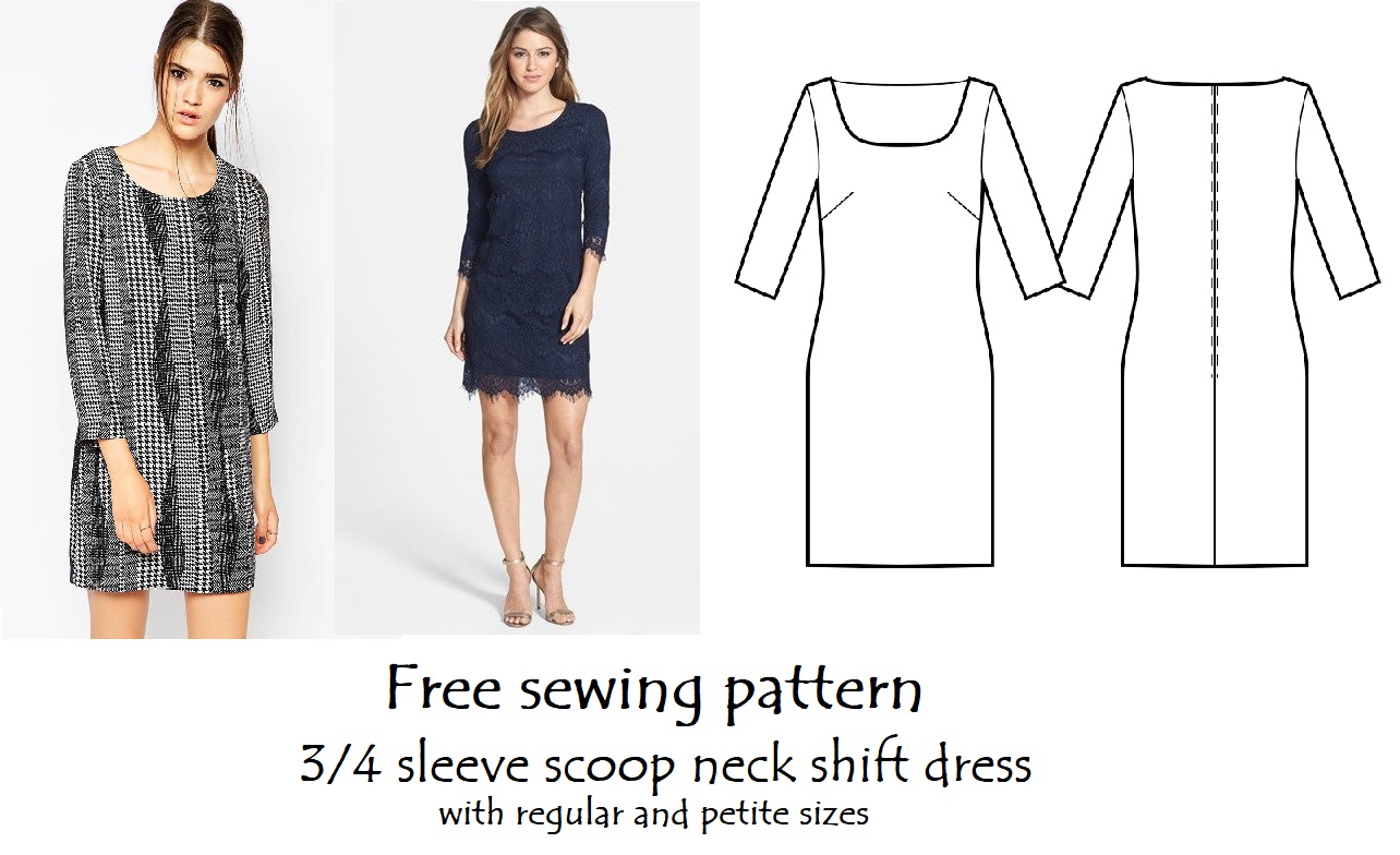 Long Sleeve Shift Dress Pattern | Dresses Images 2022