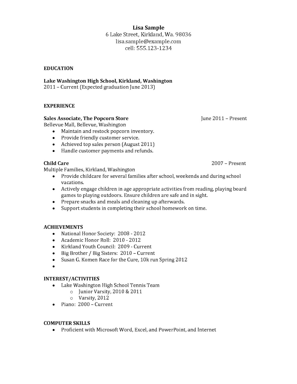 High School Student Resume Examples - High School Student Resume Examples High School Student Resume Examples For College High School Student Resume Examples Pdf High Schoolstudent2019%2B%25281%2529 