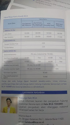 kelebihan kartu kredit bca