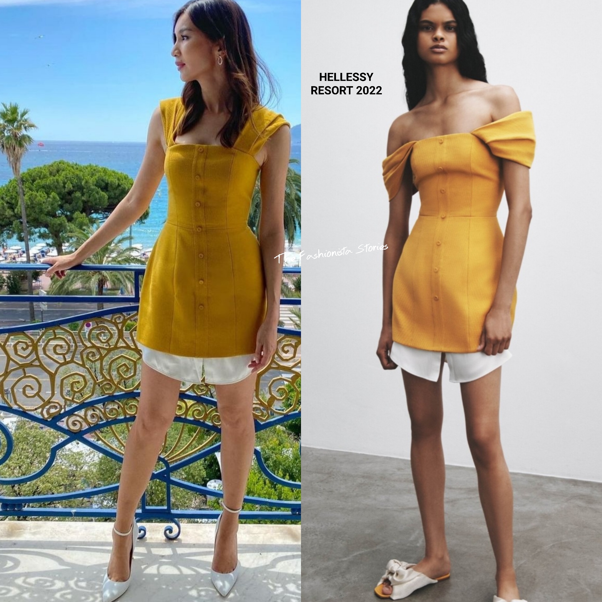 Instagram Style: Gemma Chan in Hellessy at the 74th Cannes Film Festival