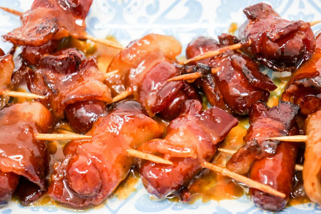 Air Fryer Bacon Wrapped Smokies