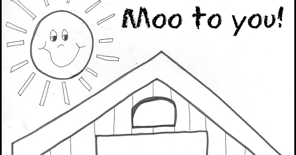 Big Red Barn Coloring Page