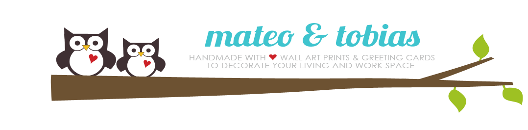mateo and tobias -  modern wall art prints and greeting cards to decorate your living and work space