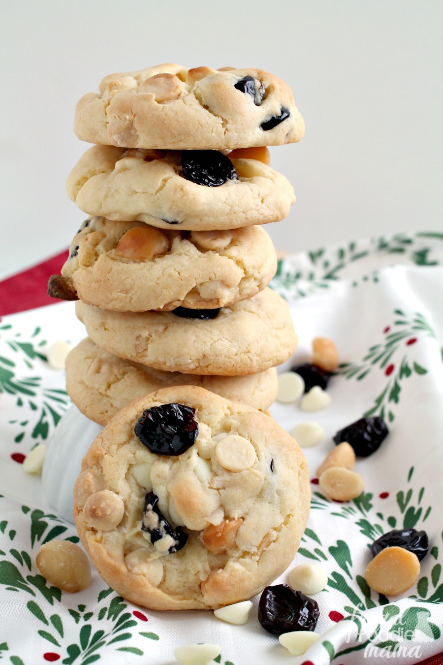Frugal Foodie Mama White Chocolate Cherry Macadamia Cookies