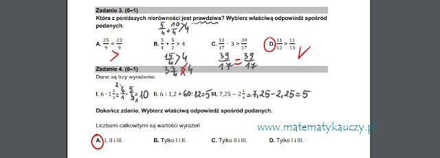 Próbny egzamin ósmoklasisty – Matematyka – Marzec 2021 – Arkusz + Odpowiedzi