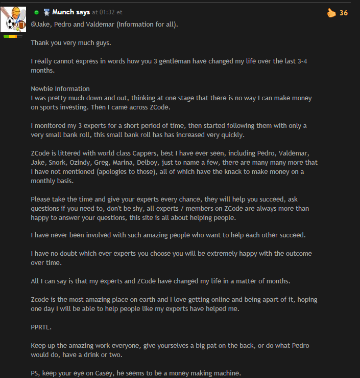 ZCode Sports Betting and Handicapping System ZCODE Community Commentary