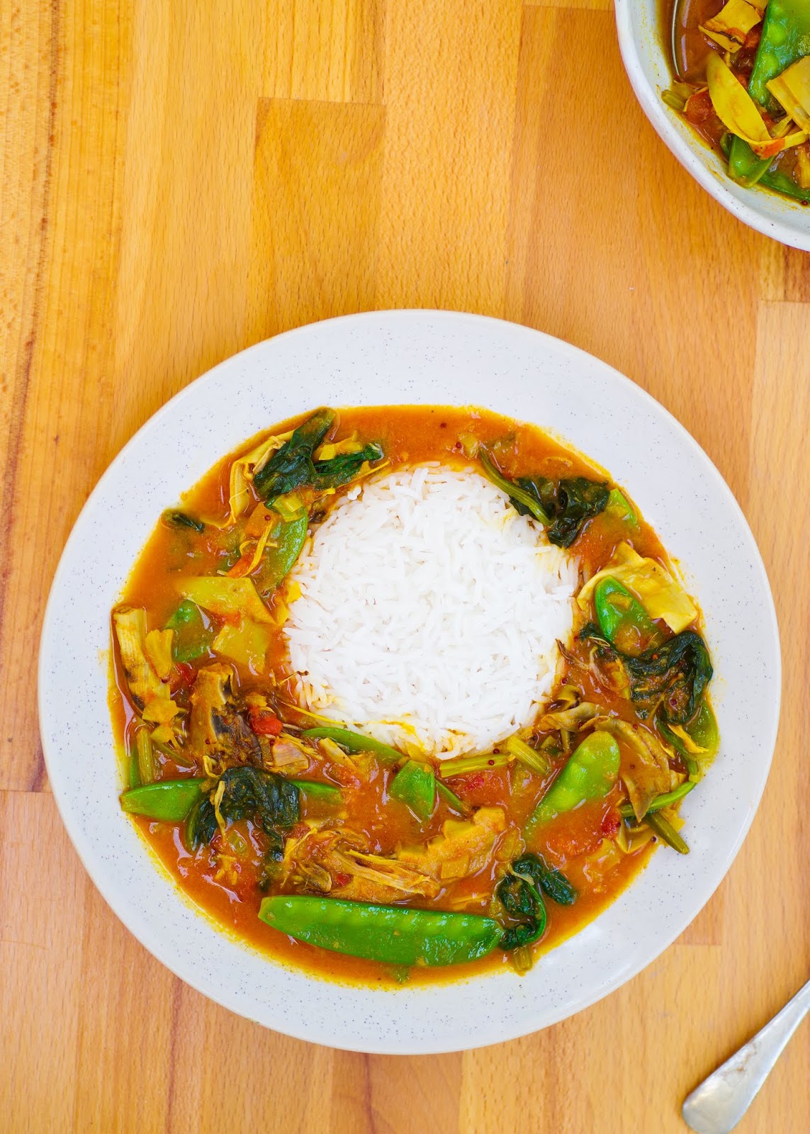 Tomato & Coconut Banana Blossom Curry Euphoric Vegan