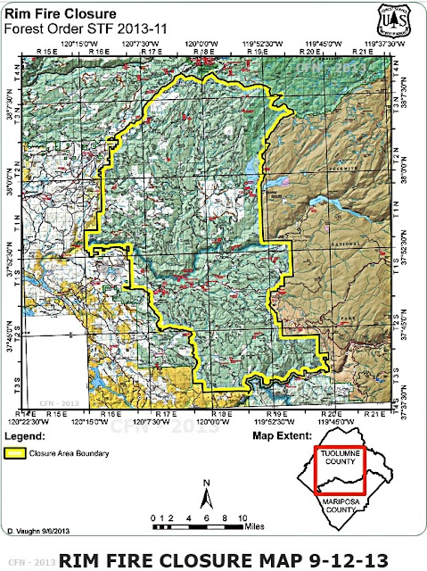 CFN - CALIFORNIA FIRE NEWS - CAL FIRE NEWS : Rim Fire Closure 
