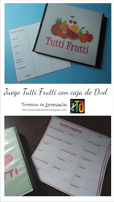 Juego TUTTI FRUTTI