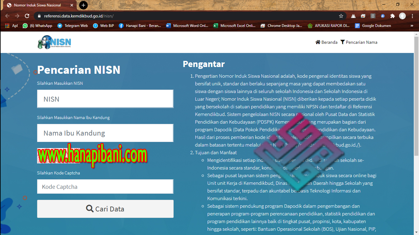 Cara Cek Dan Cari Data Nisn Siswa Terbaru