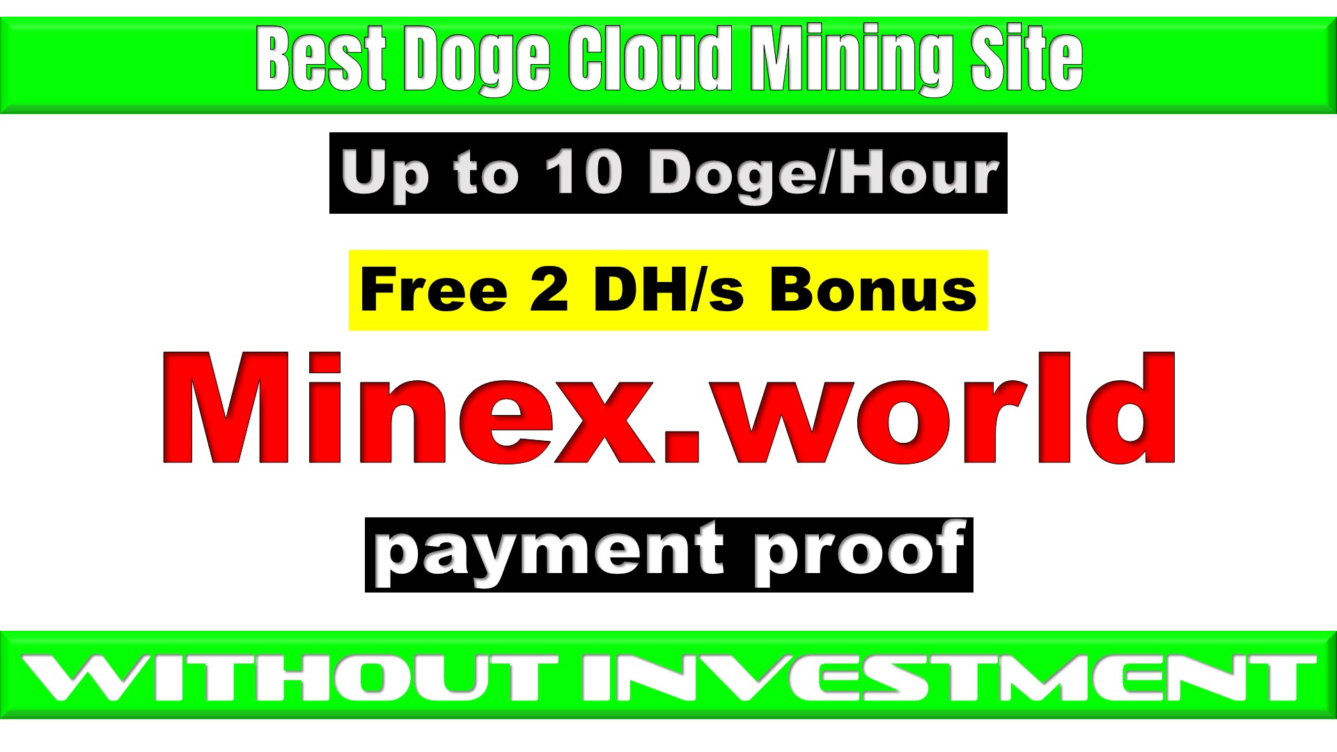 Earn Free Crypto Currency: minex world payment proof