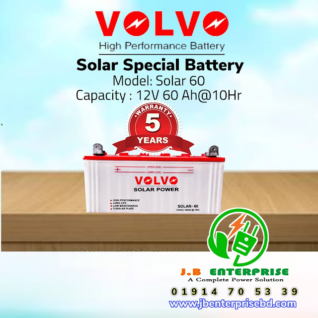 volvo solar battery 60 ah