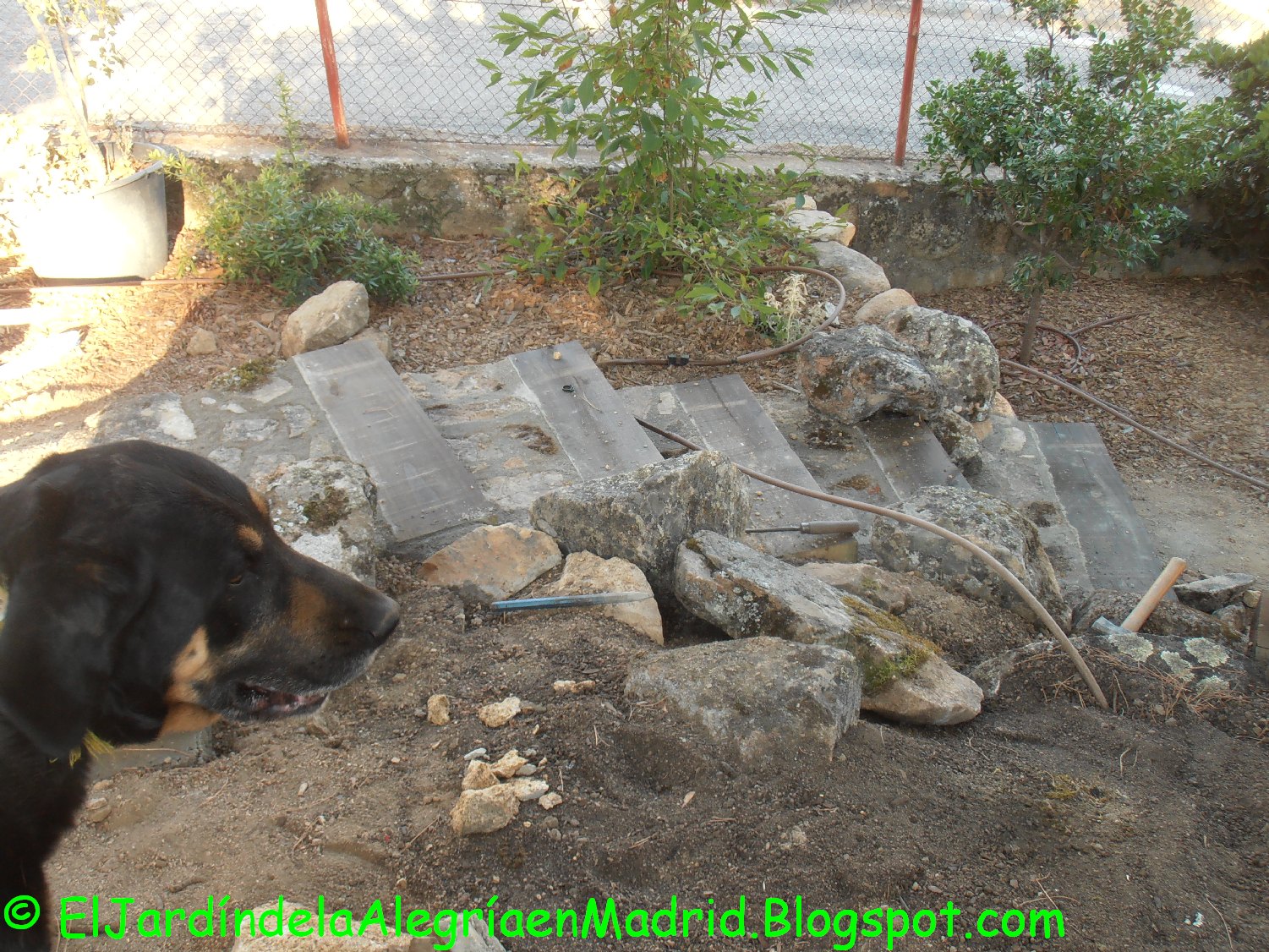 El jardín de la alegría : Tutorial para realizar escalones de madera y