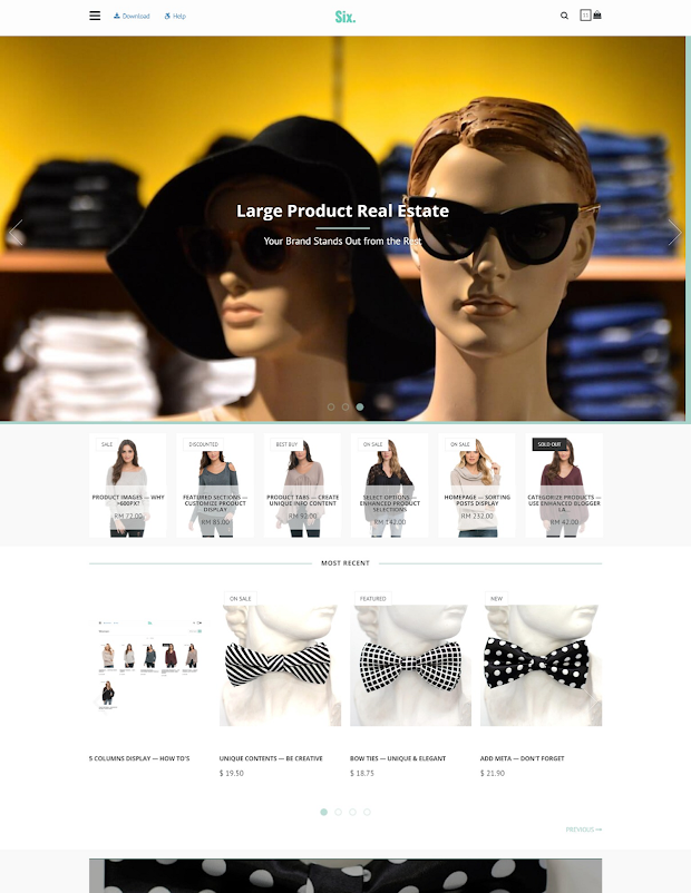 Free template shopping BlogrCart SIX Free template shopping BlogrCart SIX