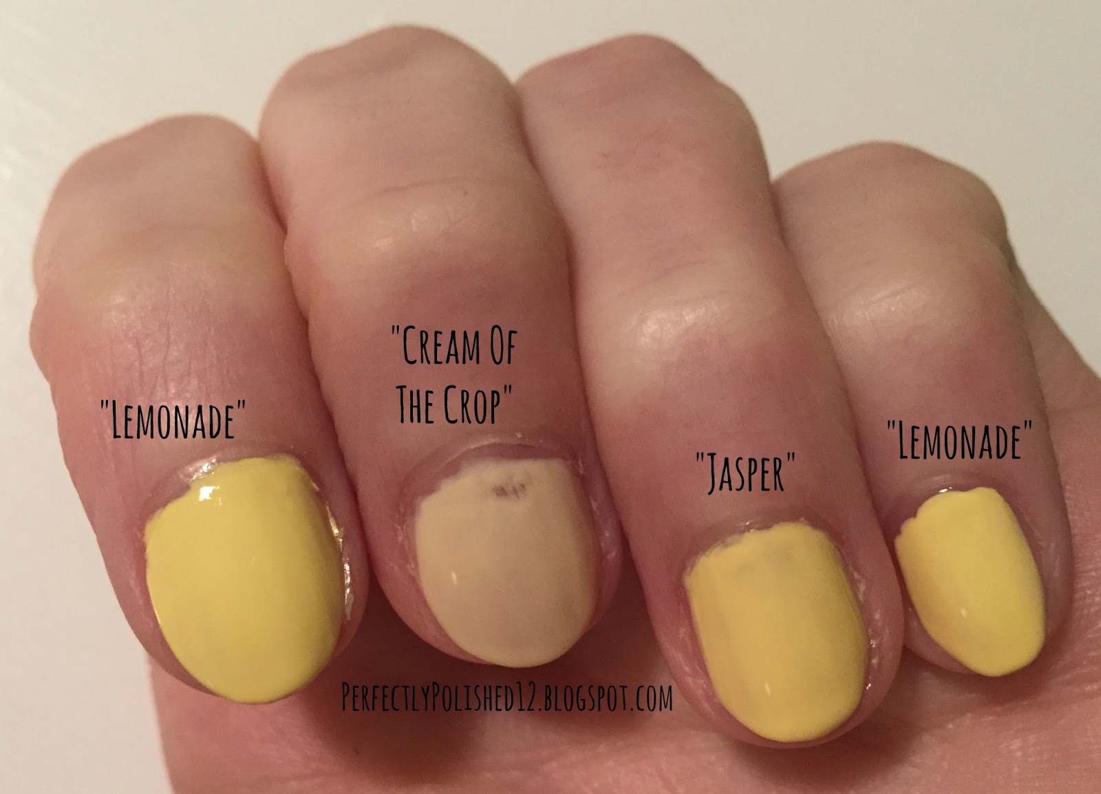 Perfectly Polished 12 Dupe Post Pastel Yellow Polishes