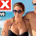 Bárbara Guimarães de bikini na praia