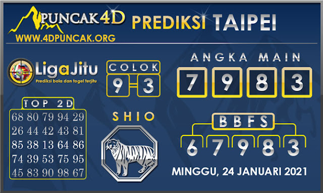 PREDIKSI TOGEL TAIPEI PUNCAK4D 24 JANUARI 2021 PREDIKSI TOGEL TAIPEI PUNCAK4D 24 JANUARI 2021
