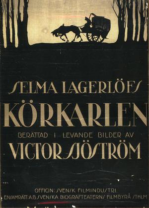 Cartel original de la película : La carreta fantasma -Körkarlen- (Victor Sjöström, 1921)