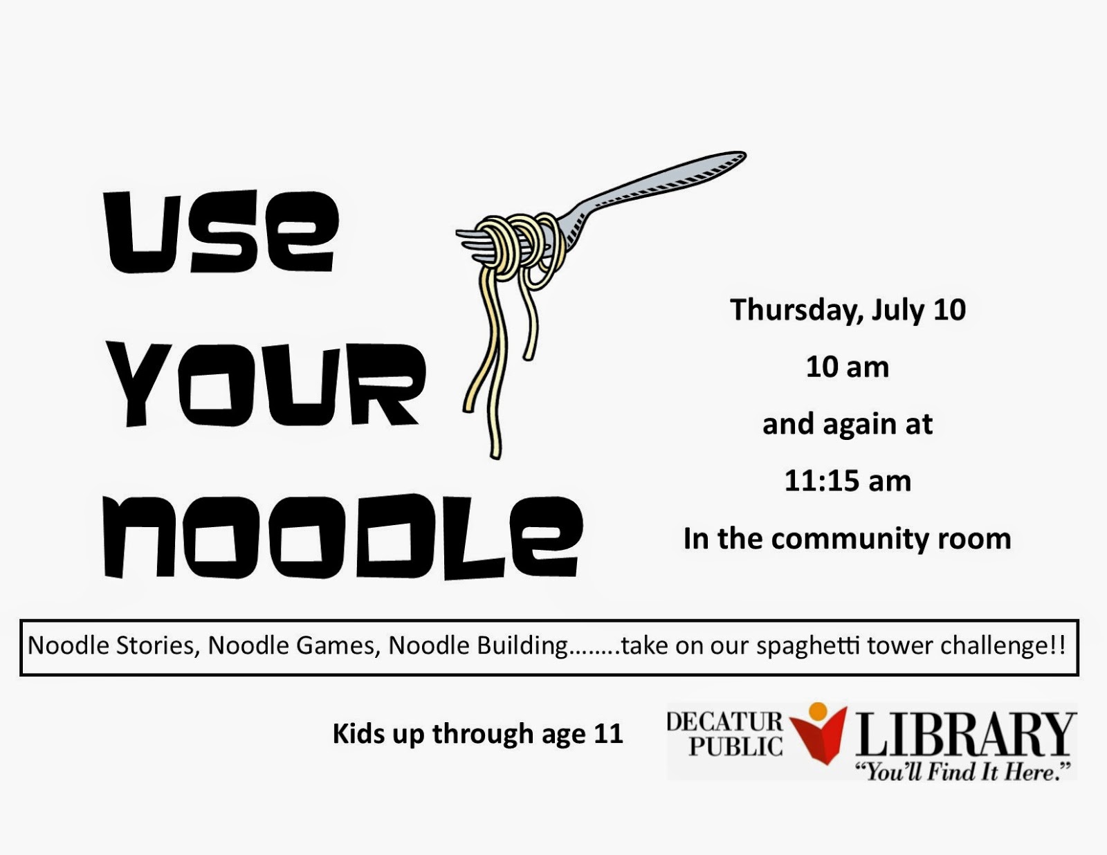 River City Readers for Kids Use Your Noodle!