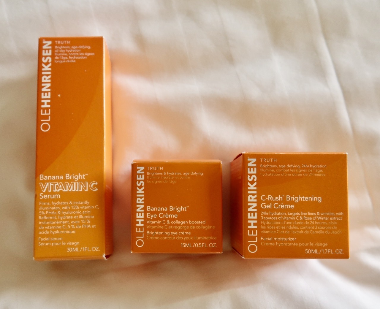 Ole Henriksen Banana Bright Vitamin C Skin Care Range Review for even
