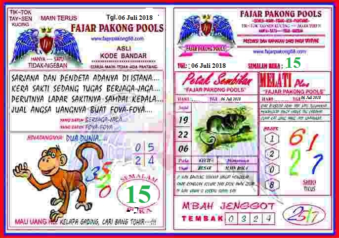 Kode Syair Fajar Pakong 07 Juli 2018 Tips dan Trik Judi