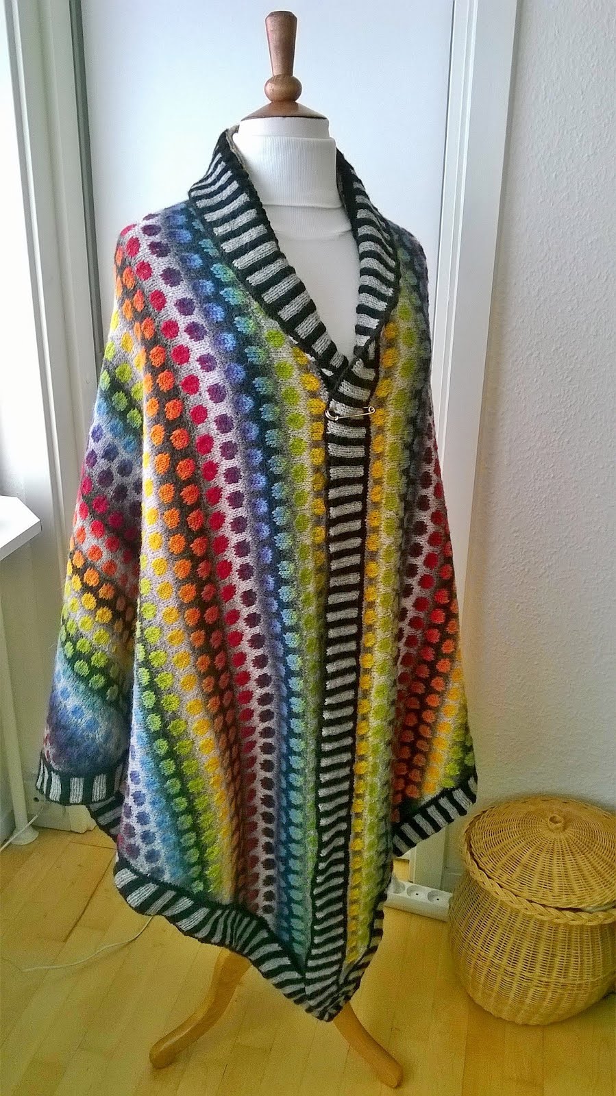 Mønster strikket sjal