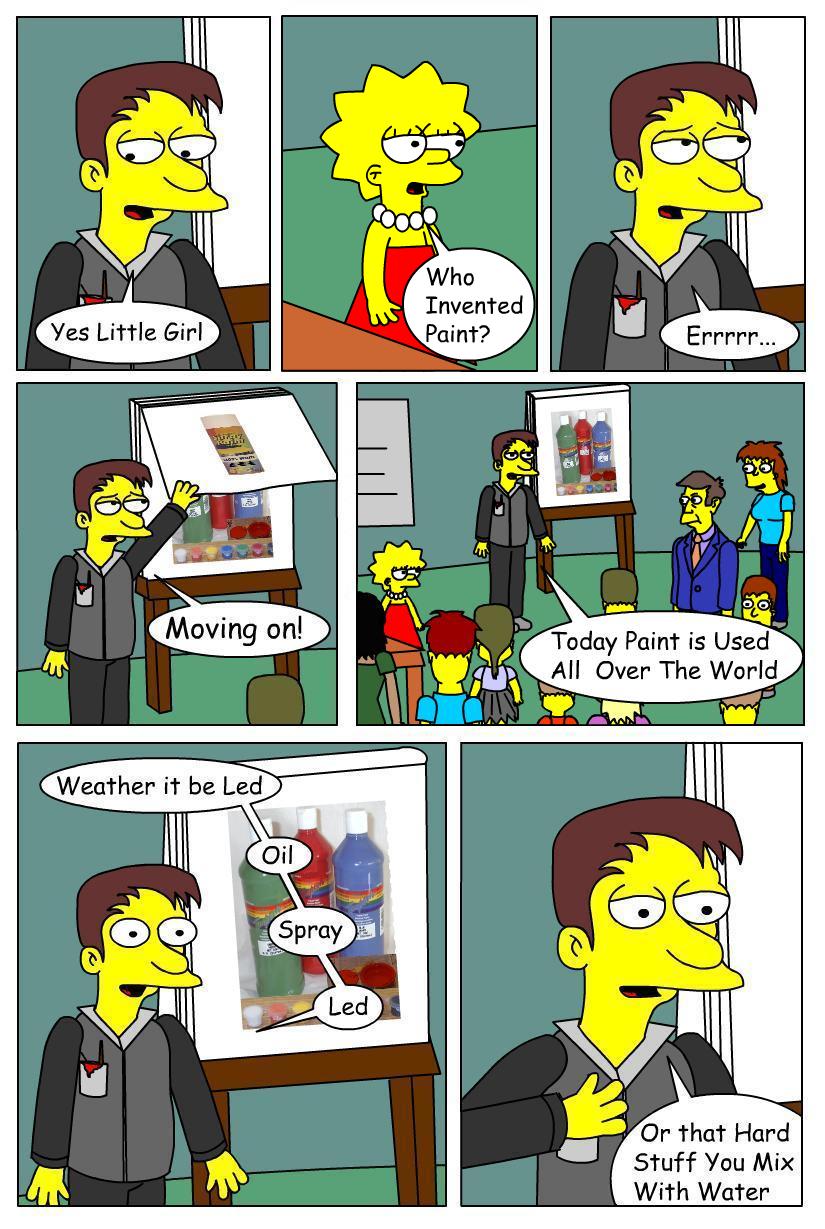 Mike L's Examples of Work: Simpson Fan Comic Act 1